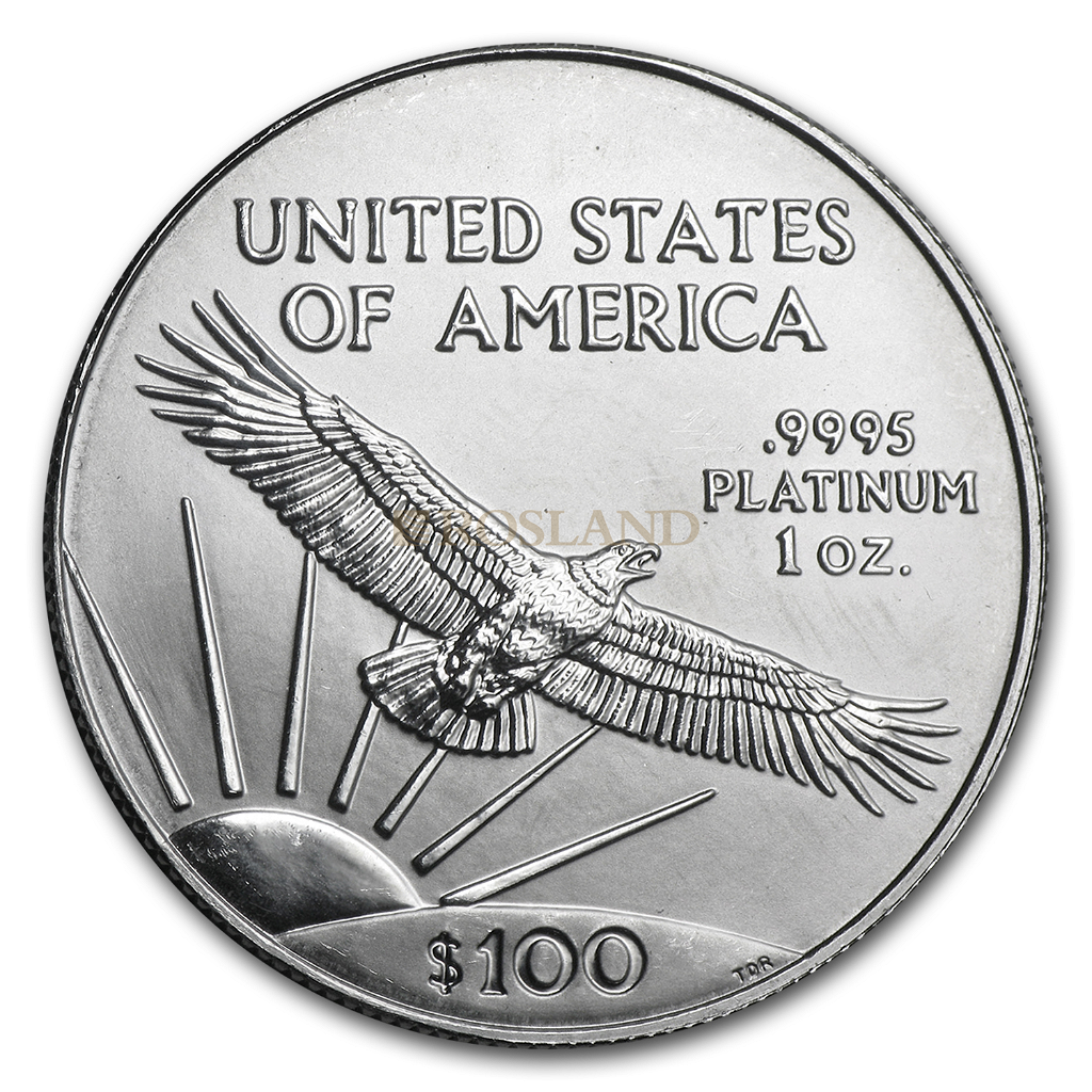 1 Unze Platinmünze American Eagle 2001