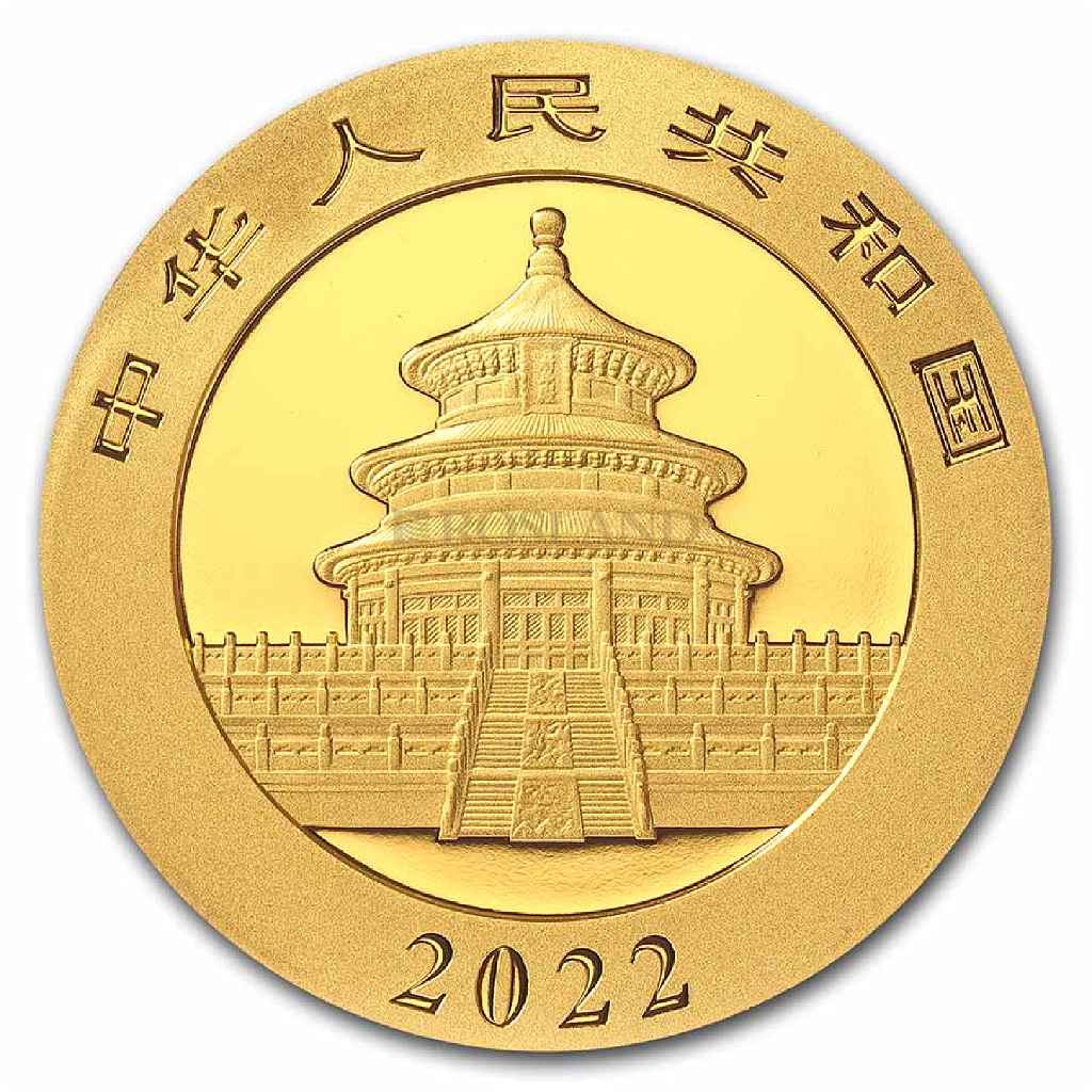 30 Gramm Goldmünze China Panda 2022