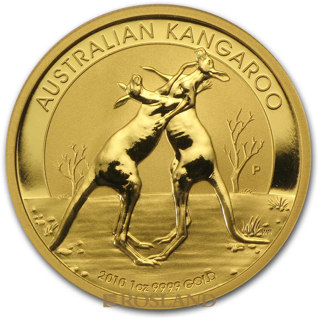 1 Unze Goldmünze Australien Känguru 2010