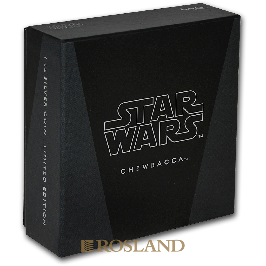 1 Unze Silbermünze Star Wars™ Chewbacca 2017 PP (Box, Zertifikat)