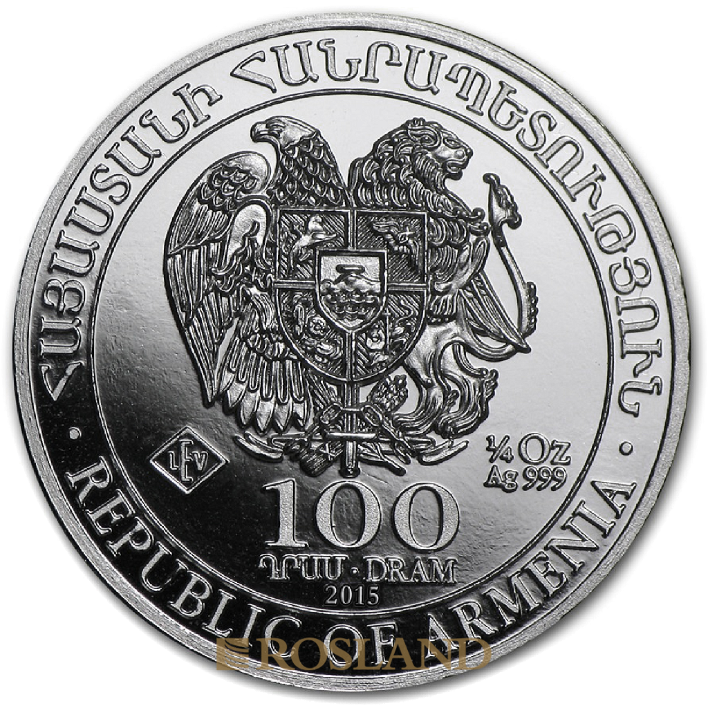 1/4 Unze Silbermünze Armenien Arche Noah 2015