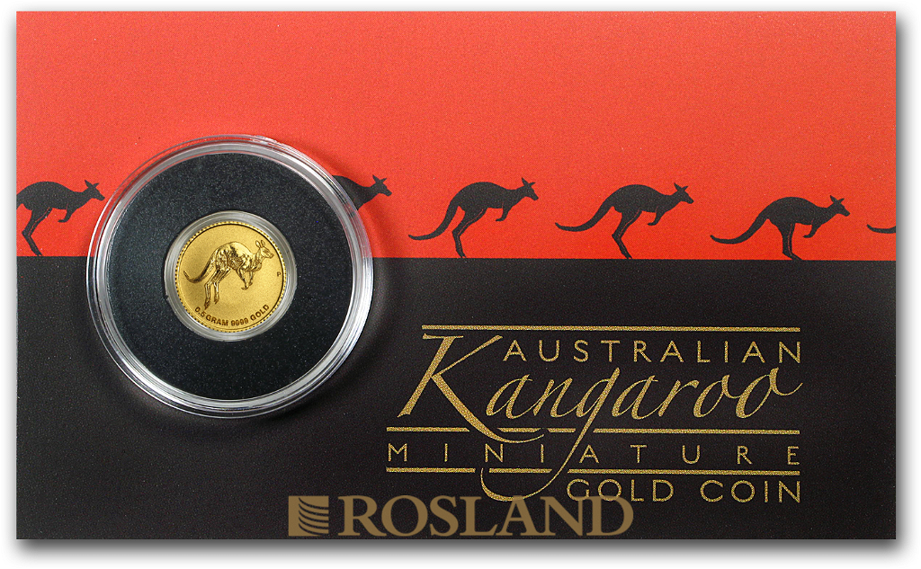 1/2 Gramm Goldmünze Australien Känguru 2017 (Blister, Zertifikat)