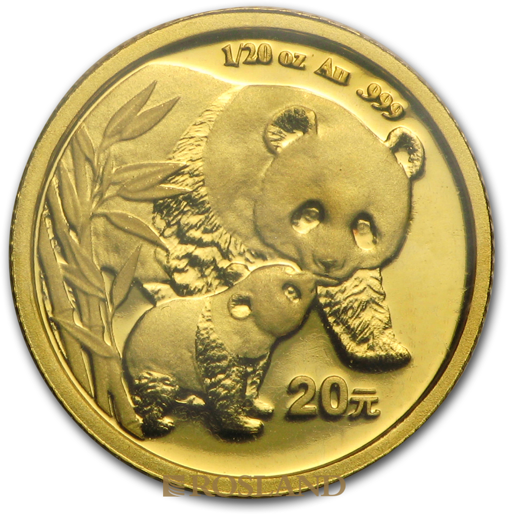 1/20 Unze Goldmünze China Panda 2004