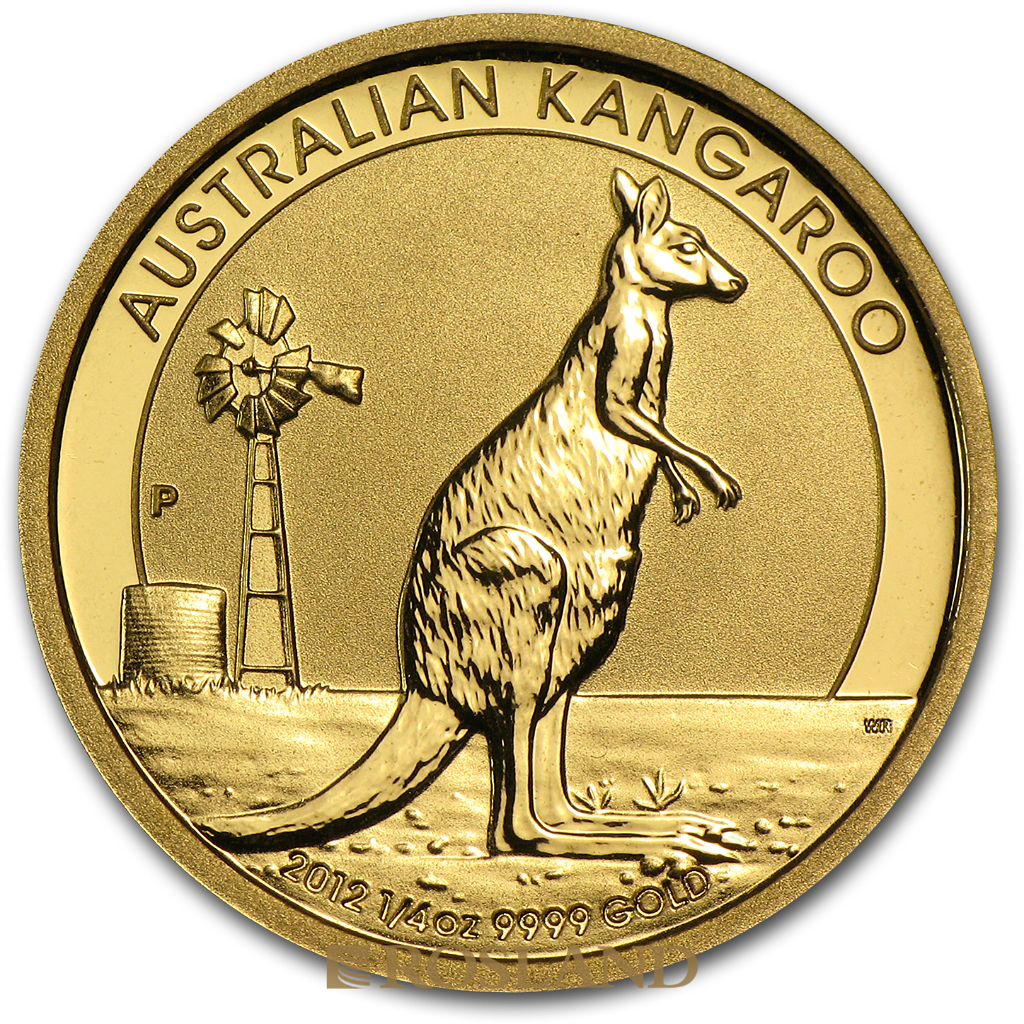 1/4 Unze Goldmünze Australien Känguru 2012