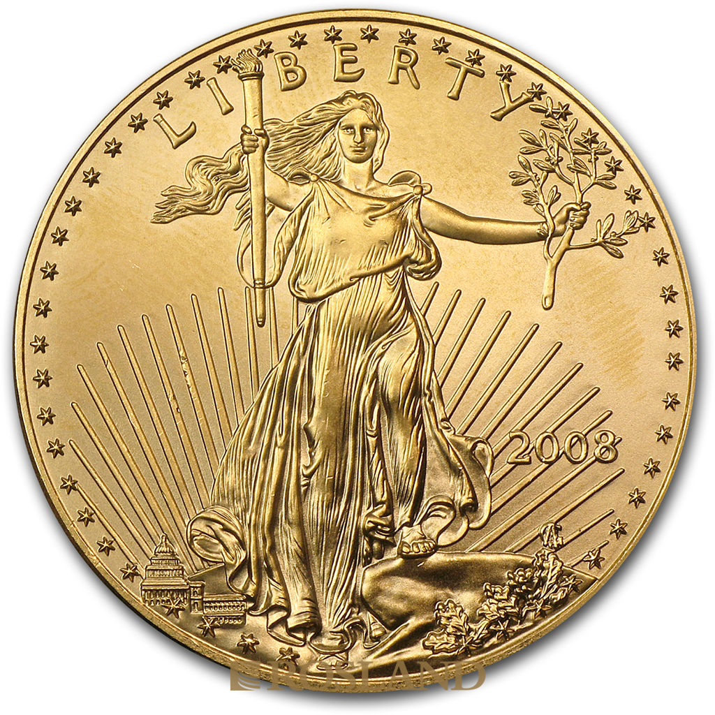 1 Unze Goldmünze American Eagle 2008