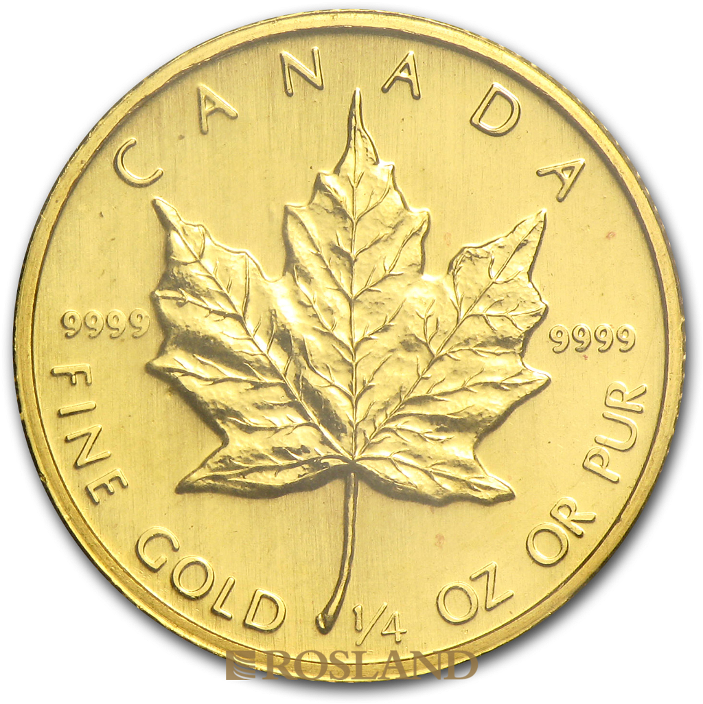 1/4 Unze Goldmünze Kanada Maple Leaf 1983