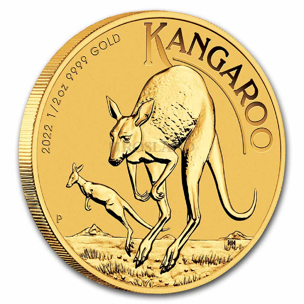 1/2 Unze Goldmünze Australien Känguru 2022