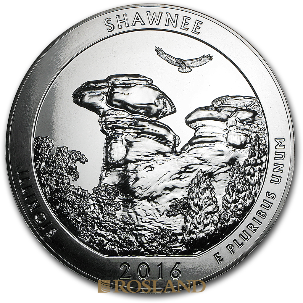 5 Unzen Silbermünze ATB Shawnee National Forest 2016