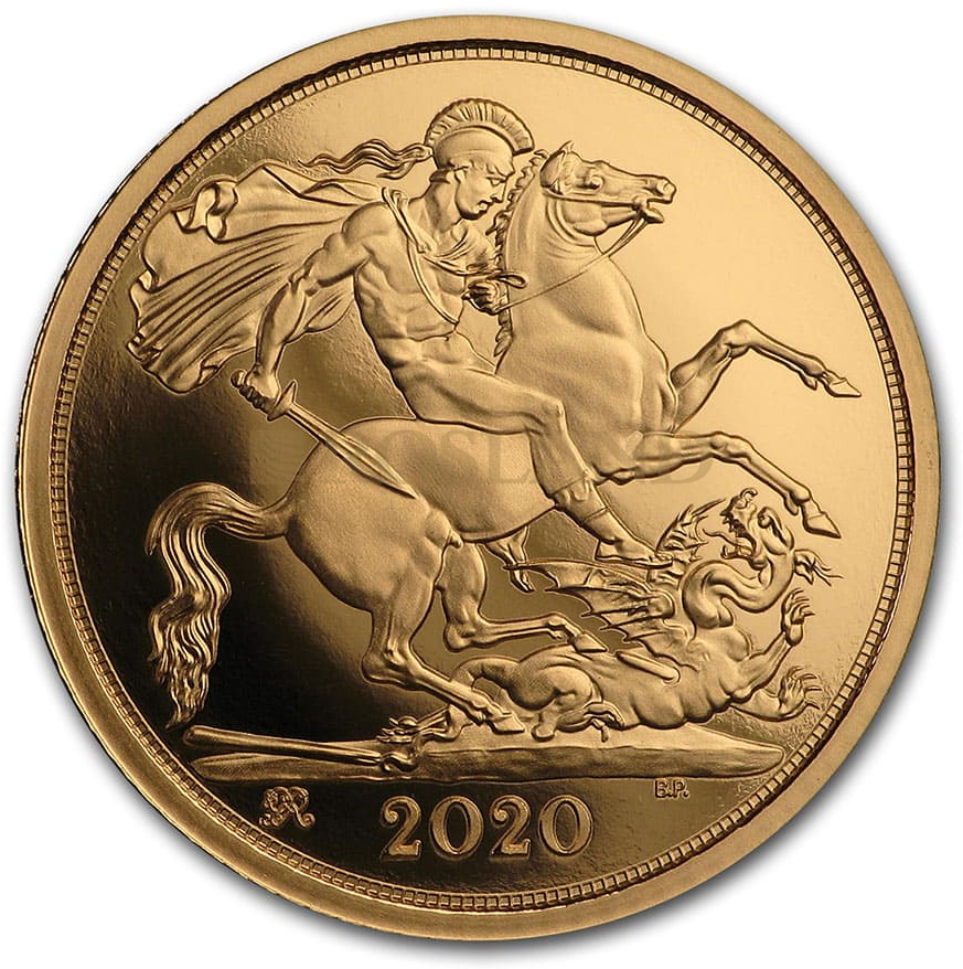 0,41 Unzen - 3 Goldmünzen Set Großbritannien Sovereign 2020 PP (Box, Zertifikat)