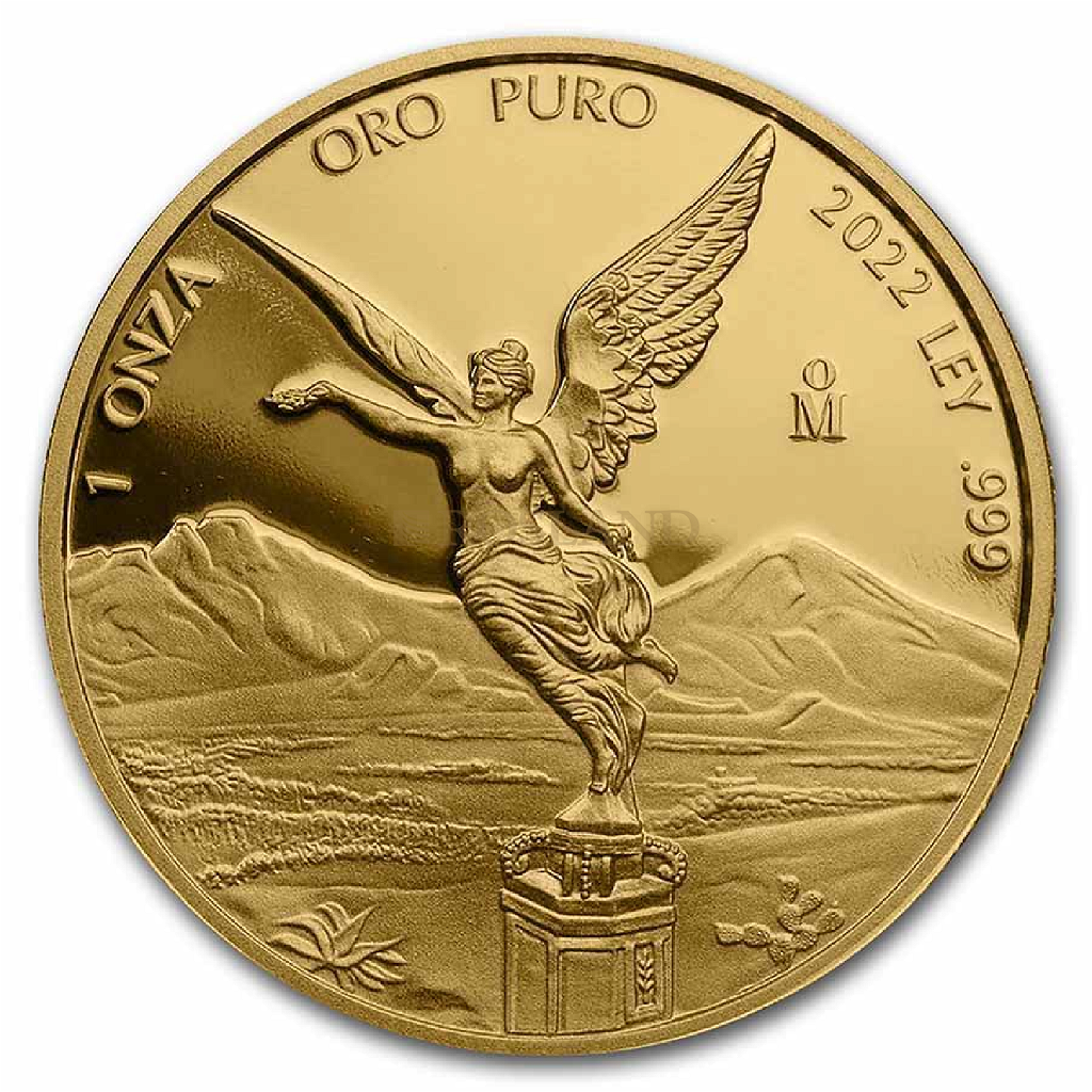 1,9 Unzen 5 Goldmünzen Set Mexican Libertad 2022 PP (Box, Zertifikat)