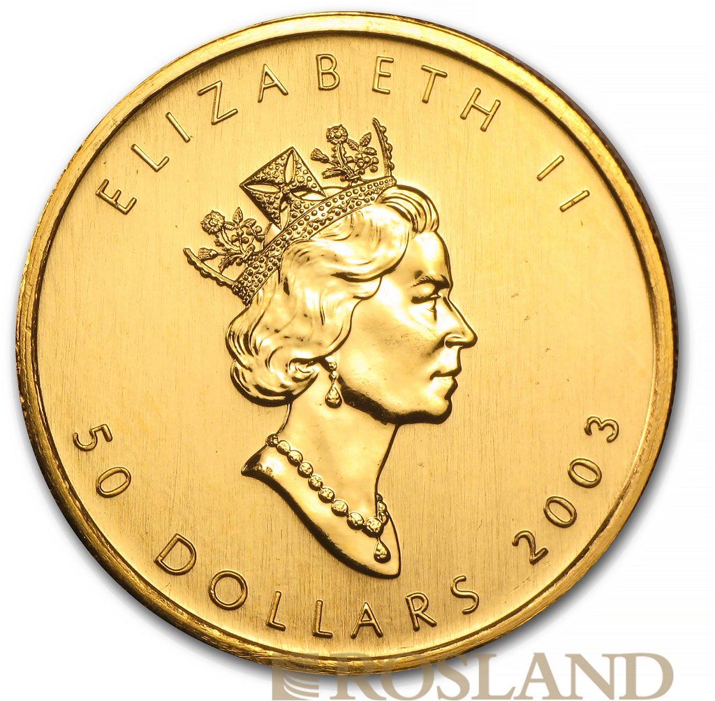 1 Unze Goldmünze Kanada Maple Leaf 2003