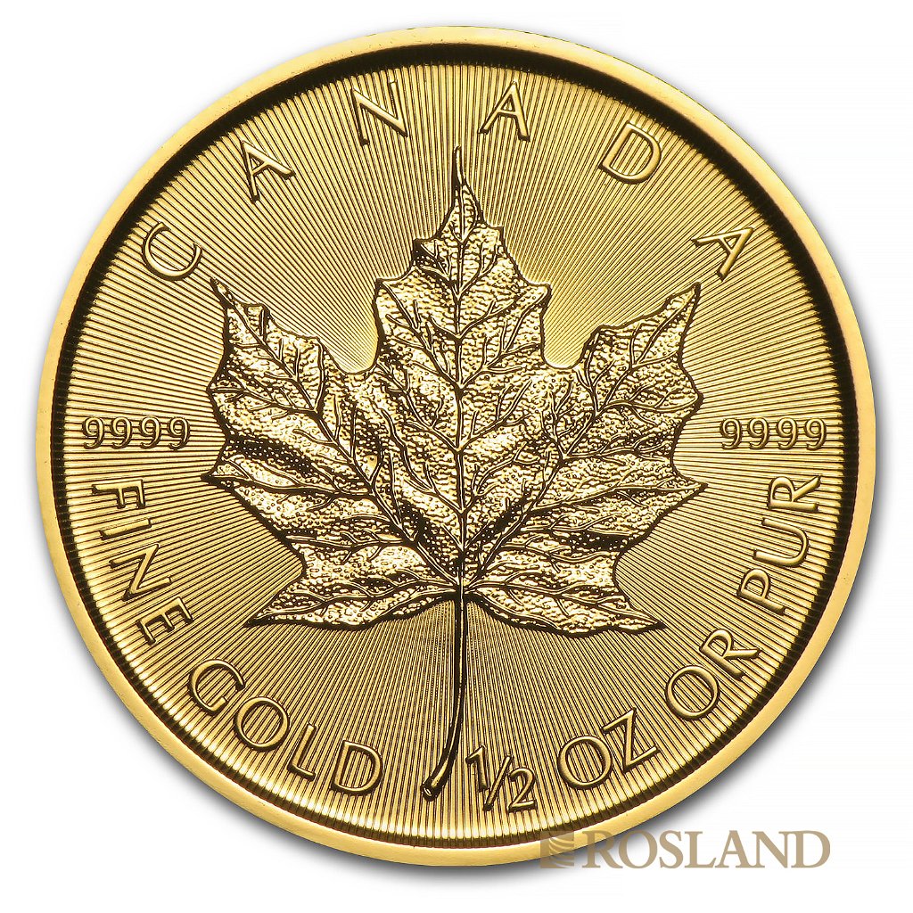1/2 Unze Goldmünze Kanada Maple Leaf 2019