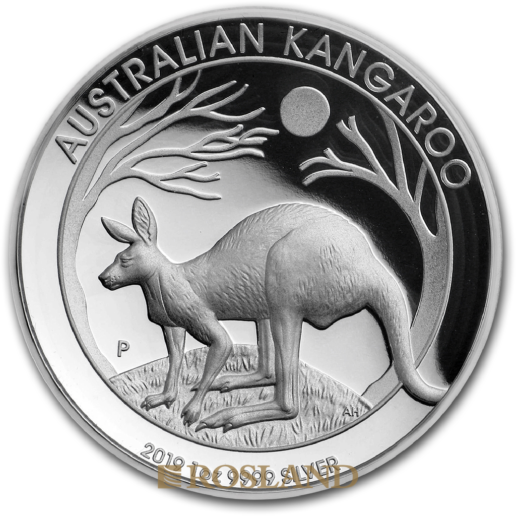 1 Unze Silbermünze Känguru 2019 PP (HR, Box, Zertifikat)