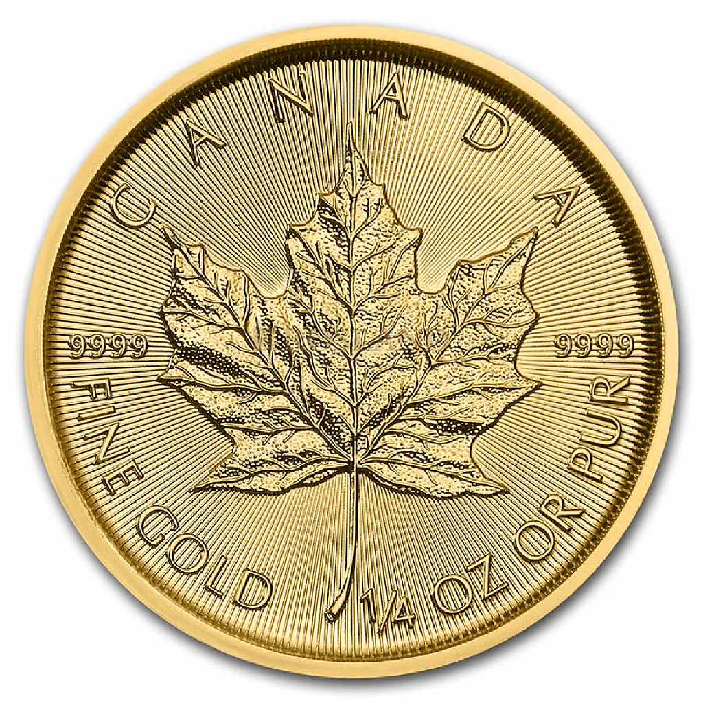 1/4 Unze Goldmünze Kanada Maple Leaf 2022