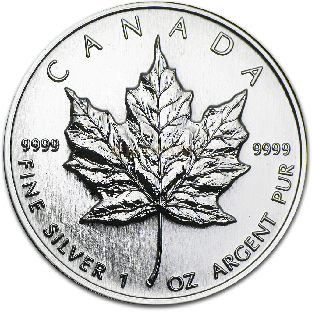 1 Unze Silbermünze Kanada Maple Leaf 1998