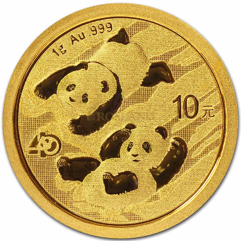 1 Gramm Goldmünze China Panda 2022