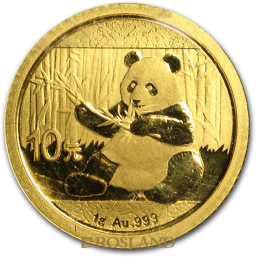 1 Gramm Goldmünze China Panda 2017