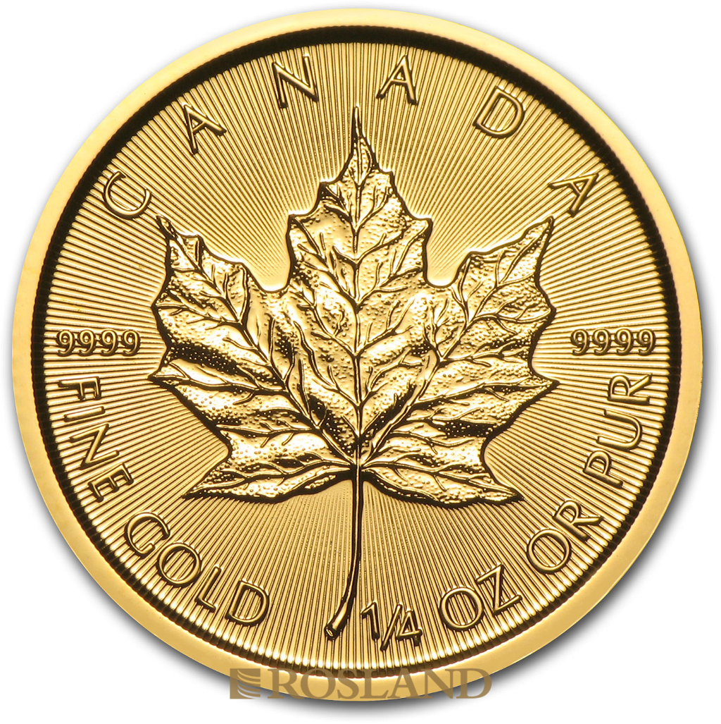 1/4 Unze Goldmünze Kanada Maple Leaf 2015