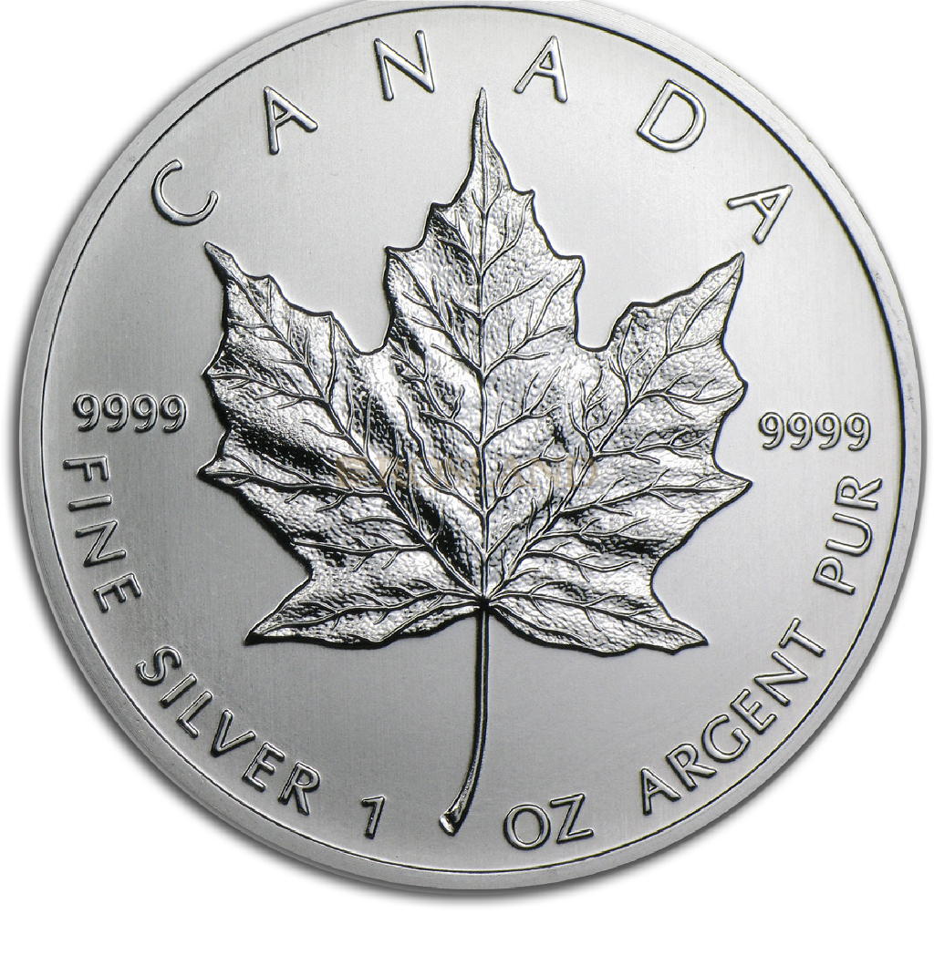 1 Unze Silbermünze Kanada Maple Leaf 2001