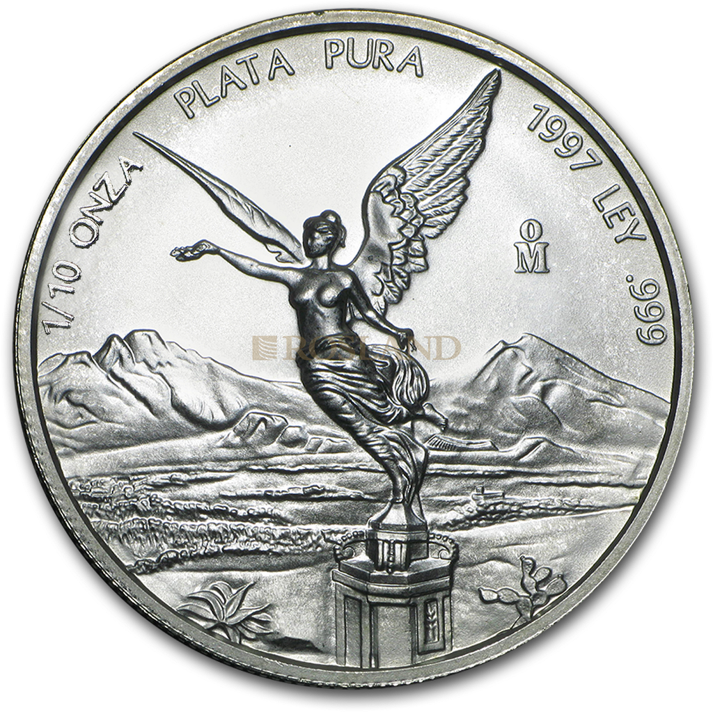 1/10 Unze Silbermünze Mexican Libertad 1997