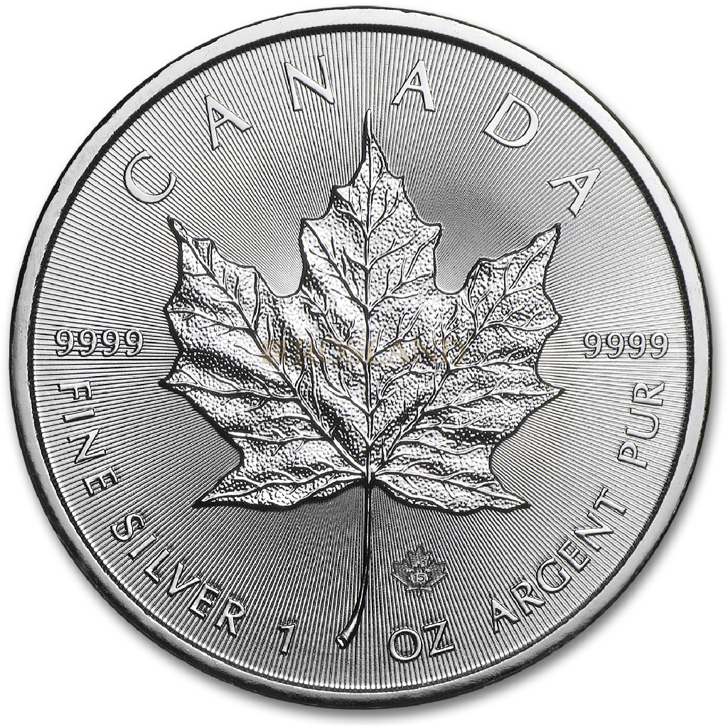 1 Unze Silbermünze Kanada Maple Leaf 2015