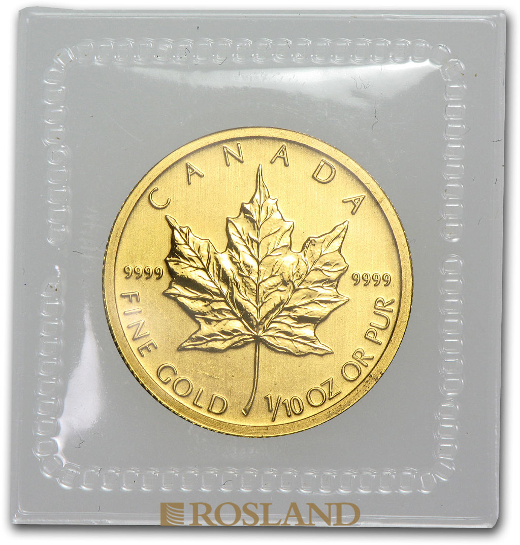 1/10 Unze Goldmünze Kanada Maple Leaf 2011