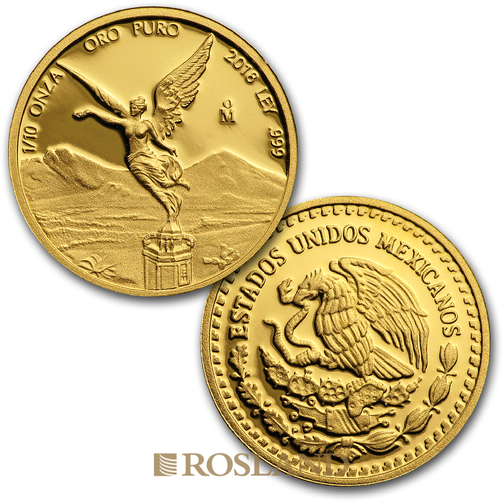 1,9 Unzen 5 Goldmünzen Set Mexican Libertad 2018 PP (Box, Zertifikat)