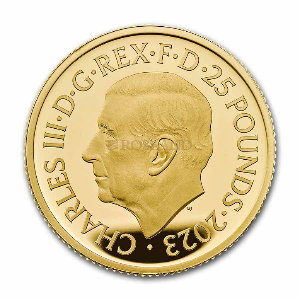 1/4 Unze Goldmünze Britannia 2023 PP (Box, Zertifikat)