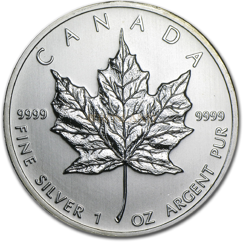 1 Unze Silbermünze Kanada Maple Leaf 2010