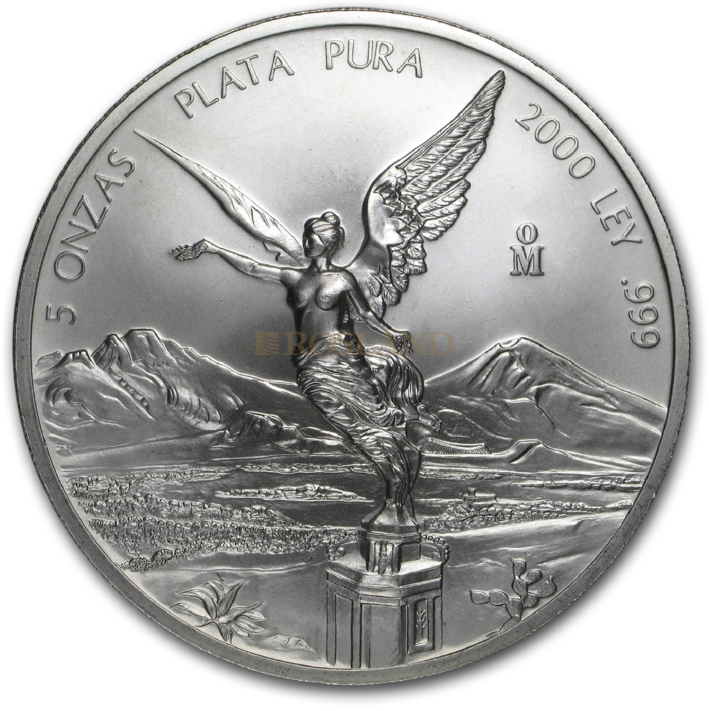 5 Unzen Silbermünze Mexican Libertad 2000
