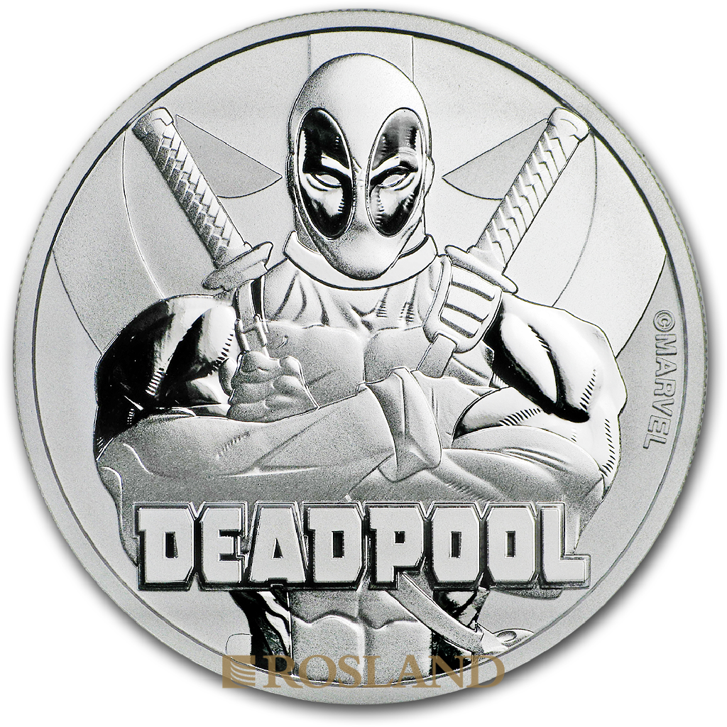 1 Unze Silbermünze Perth Mint Deadpool 2018