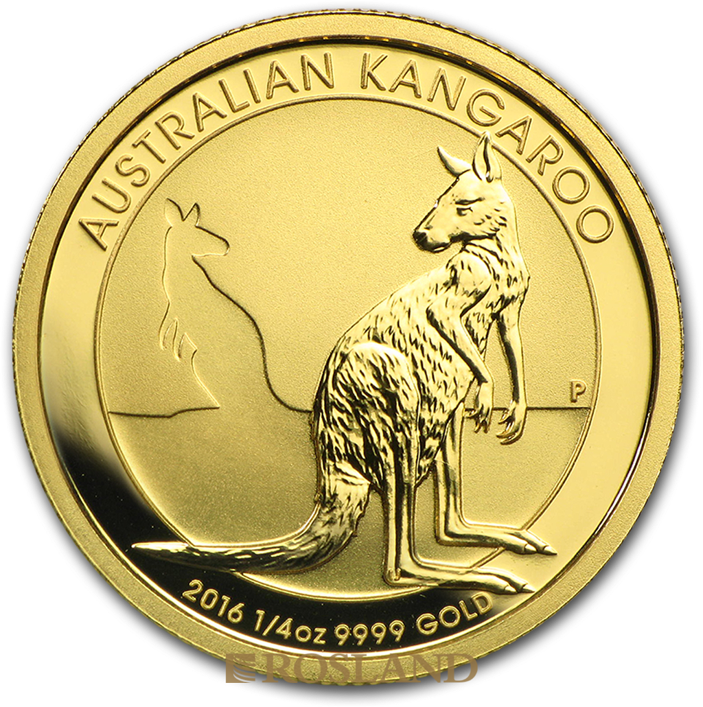 1/4 Unze Goldmünze Australien Känguru 2016