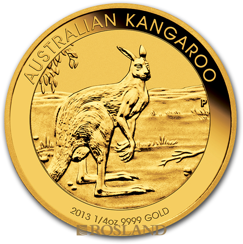 1/4 Unze Goldmünze Australien Känguru 2013