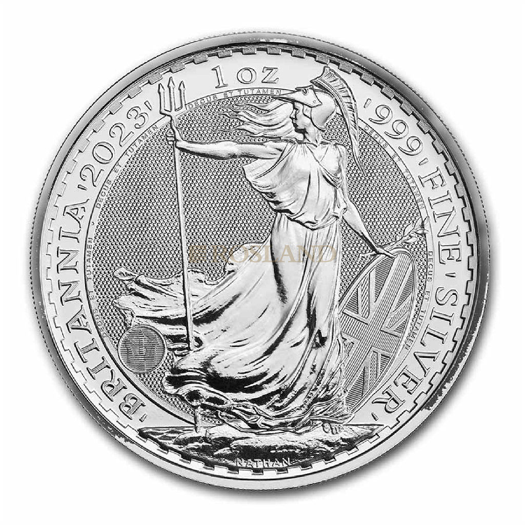 1 Unze Silbermünze Britannia 2023 King Charles III