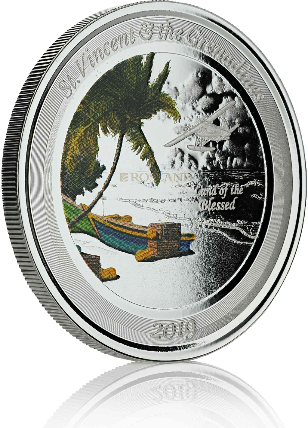 1 Unze Silbermünze EC8 St. Vincent & The Grenadines 2019 PP (Koloriert, Box)