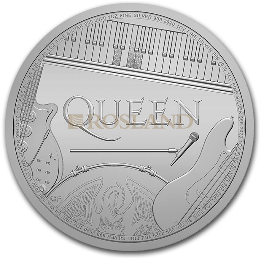 1 Unze Silbermünze GB Musiklegenden - Queen 2020
