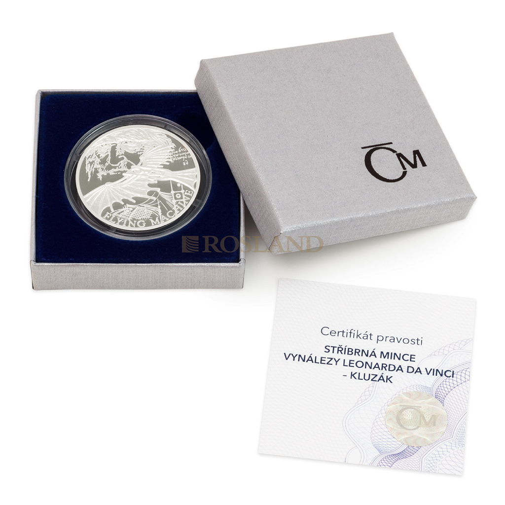 4 Unzen Silbermünzenset Niue 500 Jahre Leonardo Da Vinci 2019 PP (Box, Zertifikat)