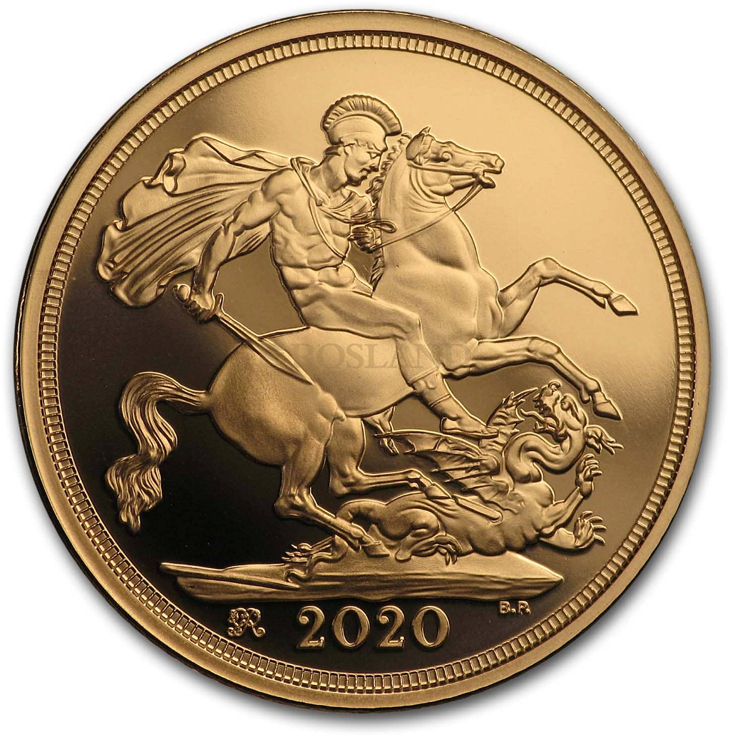 1 Sovereign Goldmünze Großbritannien 2020 PP (Box, Zertifikat)