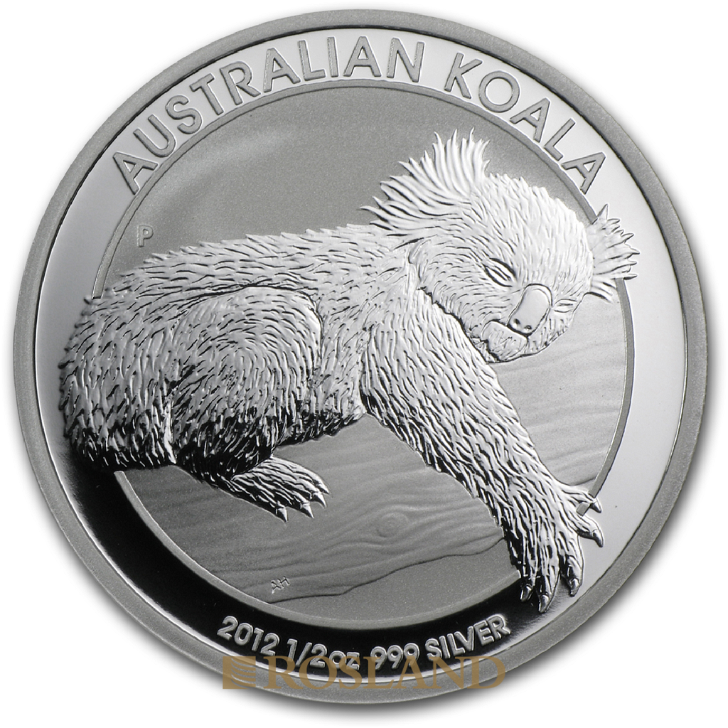 1/2 Unze Silbermünze Koala 2012