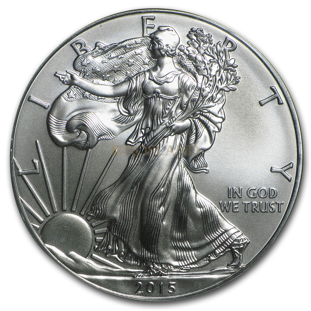 1 Unze Silbermünze American Eagle 2015 PCGS MS-69