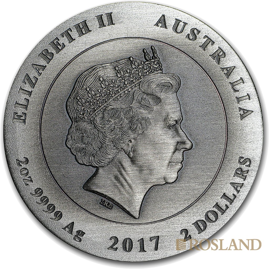 2 Unzen Silbermünze Koala 2017 High Relief Antik Edition