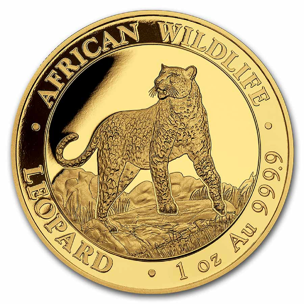 1 Unze Goldmünze Somalia Leopard 2022