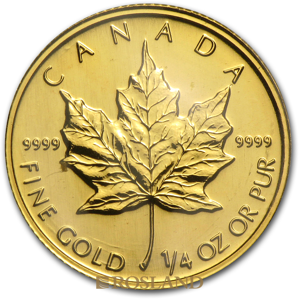 1/4 Unze Goldmünze Kanada Maple Leaf 1992