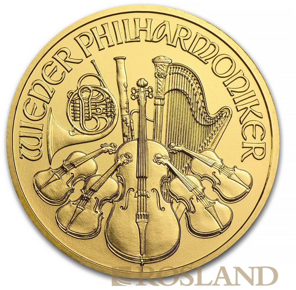 1 Unze Goldmünze Wiener Philharmoniker 2015
