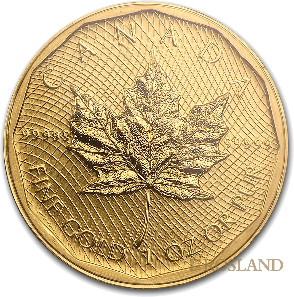 1 Unze Goldmünze Kanada Super Maple Leaf 2009 (5x9 Gold, Blister)