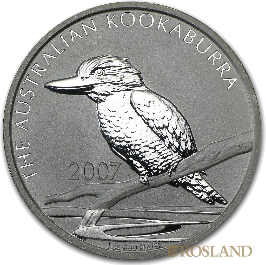 1 Unze Silbermünze  Kookaburra 2007