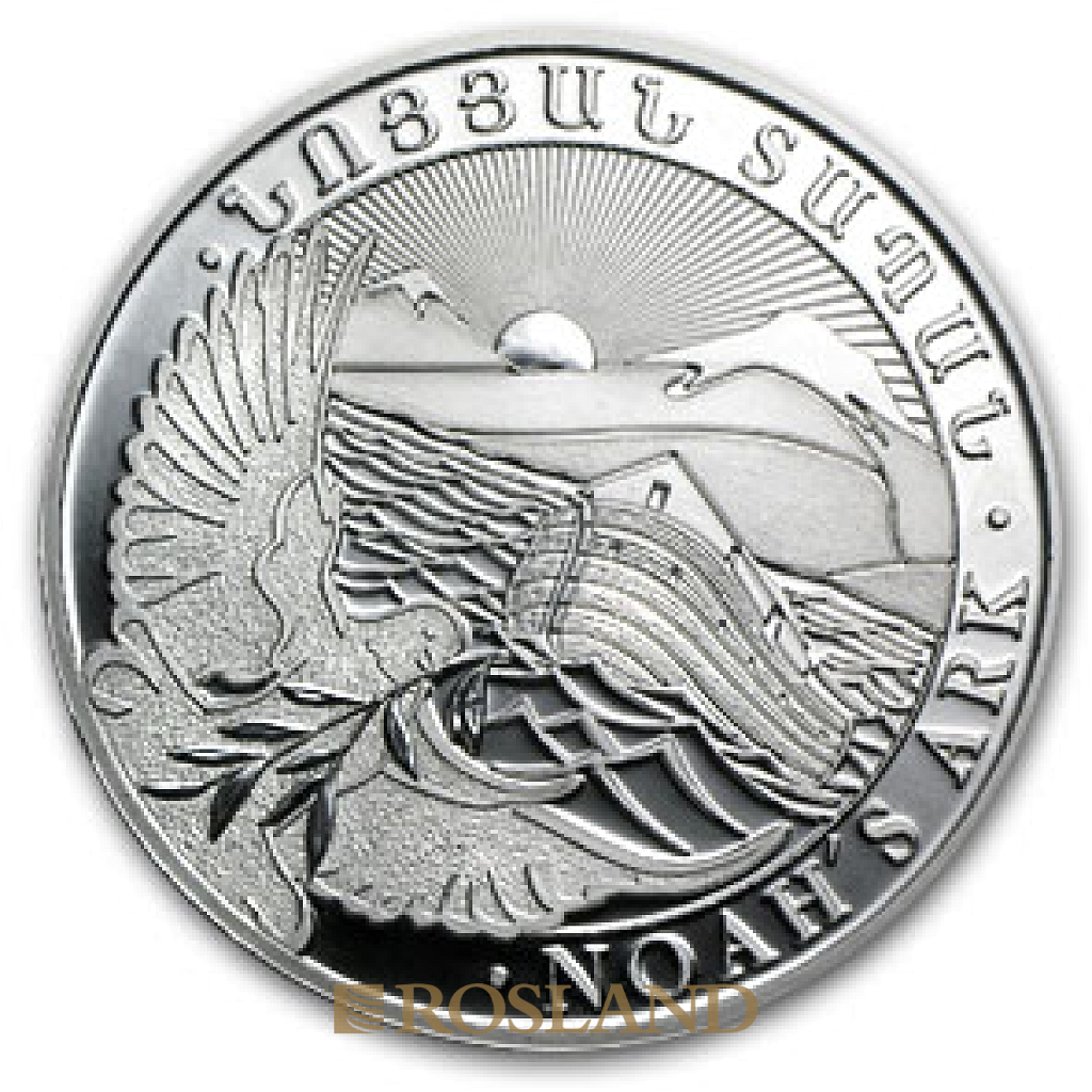 5 Unzen Silbermünze Armenien Arche Noah 2013