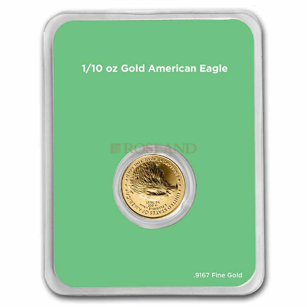1/10 Unze Goldmünze American Eagle 2021 Type 2 Weihnachten Motiv 2 (Blister)