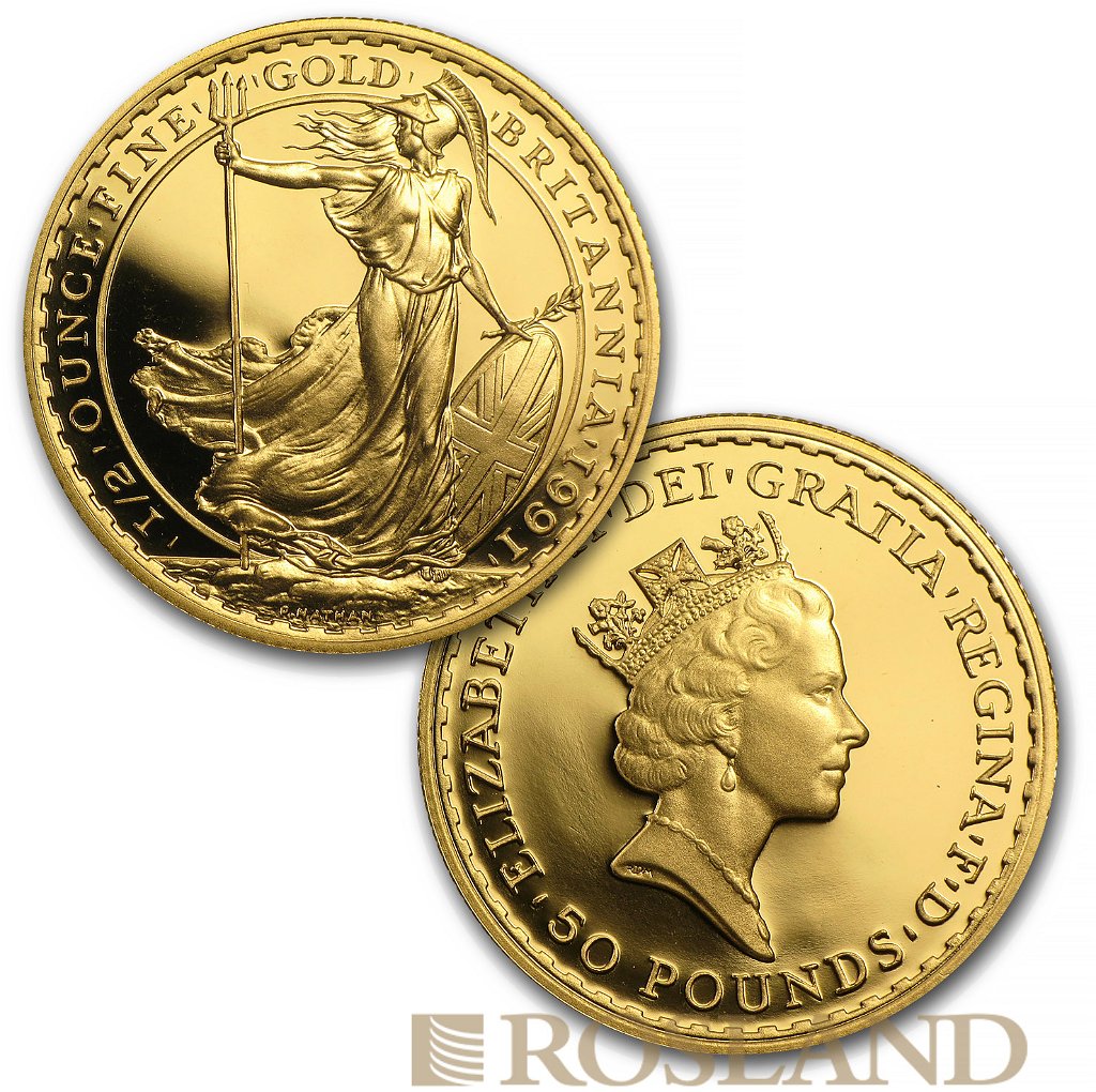 4 Goldmünzen Britannia Set 1991 PP (Box, Zertifikat)