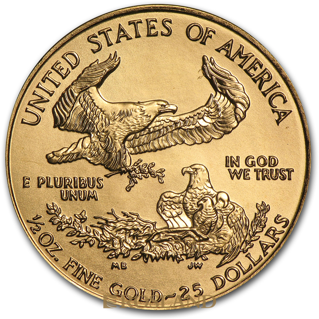 1/2 Unze Goldmünze American Eagle 1999